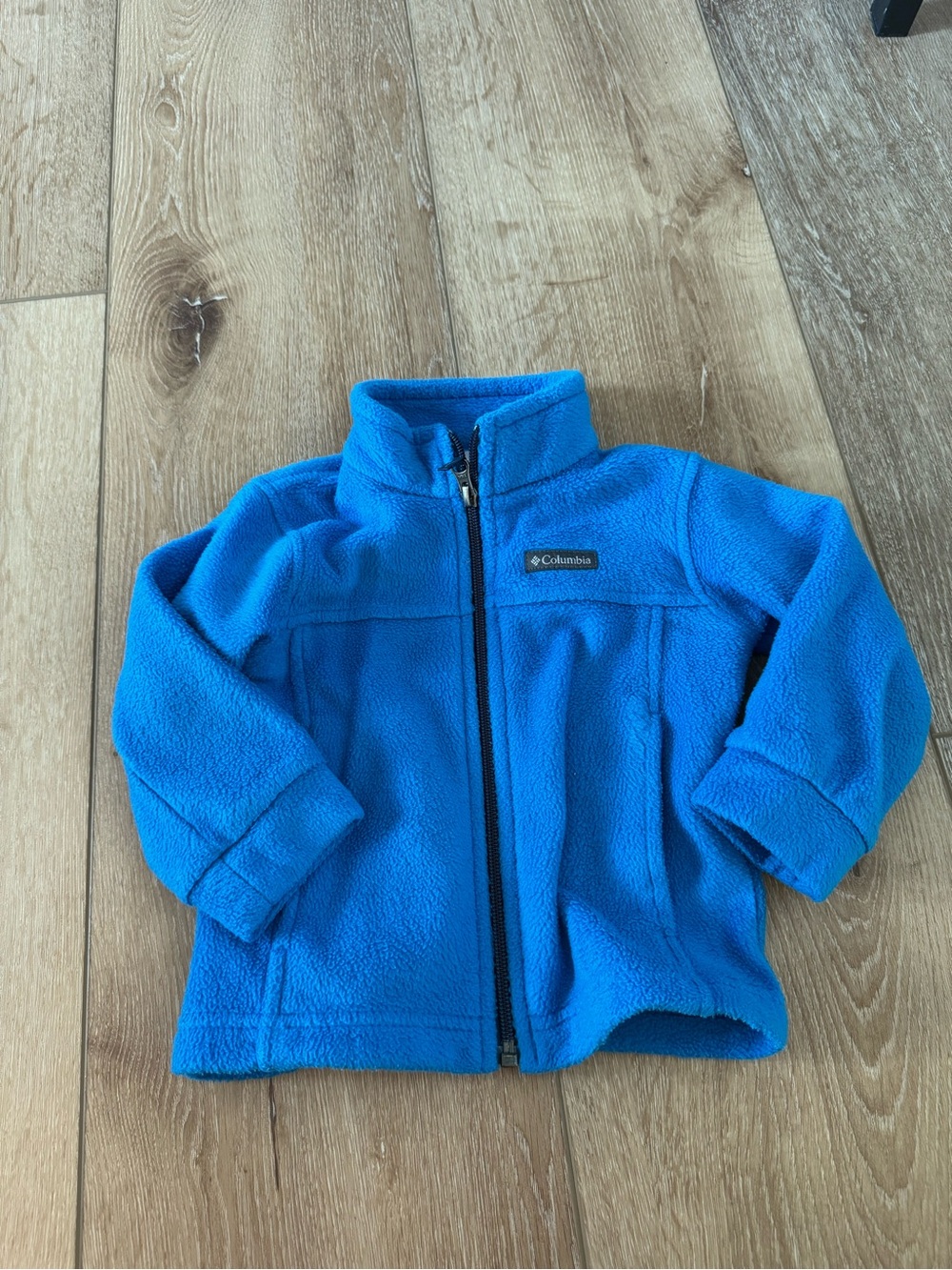 Blue Columbia full-zip fleece jacket size 2T